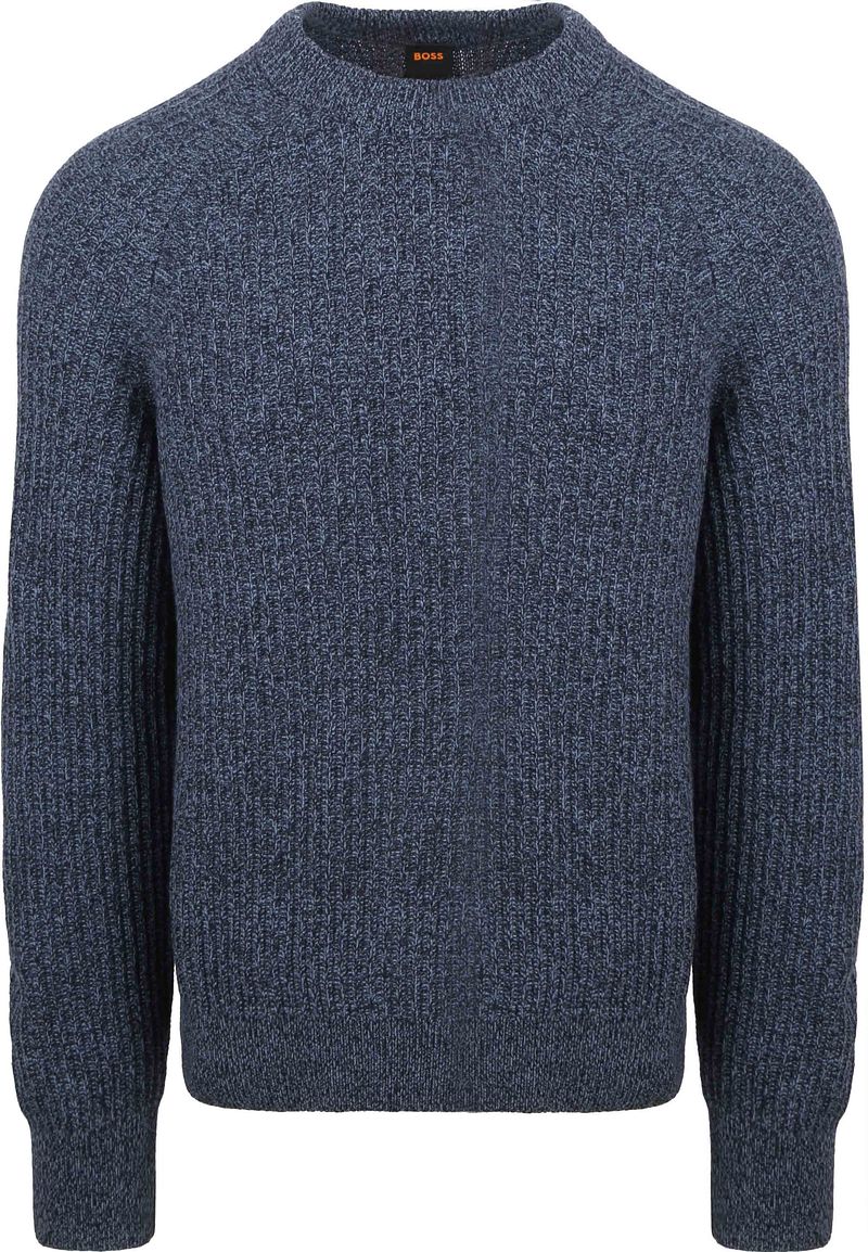 BOSS Klacier Pullover Wool Blend Navy - Größe XXL von Boss