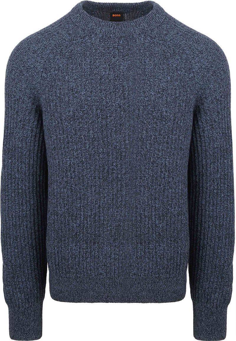 BOSS Klacier Pullover Wool Blend Navy - Größe XXL von Boss