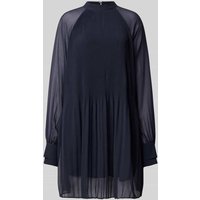 BOSS Knielanges Kleid im Double-Layer-Look Modell 'Dolumi' in Marine, Größe 42 von Boss
