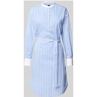 BOSS Knielanges Kleid mit Bindegürtel Modell 'Dabime' in Bleu, Größe 40 BOSS Knielanges Kleid mit Bindegürtel Modell 'Dabime' in Bleu, Größe 40 von Boss