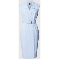 BOSS Knielanges Kleid mit Taillengürtel Modell 'Drupe' in Hellblau, Größe 40 BOSS Knielanges Kleid mit Taillengürtel Modell 'Drupe' in Hellblau, Größe 40 von Boss