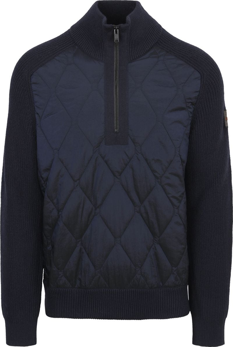 BOSS Kometto Half Zip Pullover Wool Mix Navy - Größe L von Boss