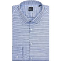 BOSS Langärmliges gemustertes Hemd aus Baumwolle, Slim Fit in 42S von Boss