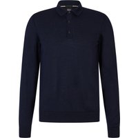 BOSS Langarm Poloshirt aus Schurwolle in XL von Boss