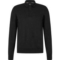 BOSS Langarm Poloshirt aus Schurwolle in XXL von Boss