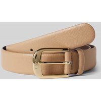 BOSS Ledergürtel aus echtem Rindsleder Modell 'Anna' in Beige, Größe 90 von Boss