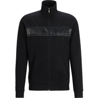 BOSS Leichte Sweatjacke mit gummiertem Logo-Print von Boss