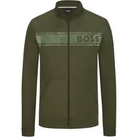 BOSS Leichte Sweatjacke mit gummiertem Logo-Print von Boss