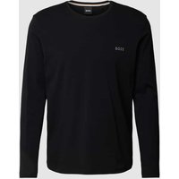 BOSS Longsleeve mit Label-Stitching Modell 'Mix&Match' in Black, Größe L von Boss