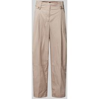 BOSS Black Women Loose Fit Hose mit Gesäßtaschen Modell 'Takarla' in Beige, Größe 36 von BOSS Black Women