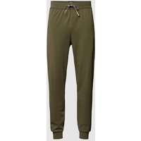 BOSS Regular Fit Sweatpants mit elastischem Bund und Tunnelzug in Oliv, Größe XL von Boss