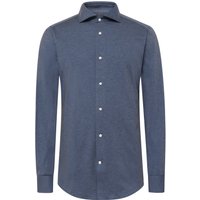 BOSS Meliertes Jersey-Hemd mit Kentkragen, Slim Fit in 43 von Boss