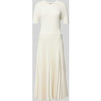 BOSS Midikleid aus Viskose-Mix Modell 'Fadridi' in Offwhite, Größe M von Boss