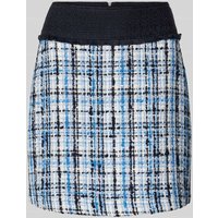BOSS Minirock in Bouclé-Optik Modell 'Vosola' in Blau, Größe 38 von Boss