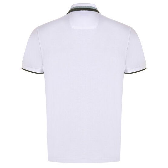 BOSS Paddy AP Heritage Halbarm Polo weiß von Boss