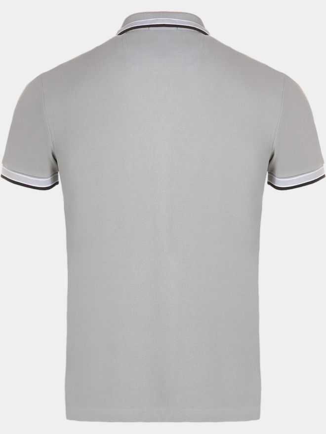 BOSS Paddy Halbarm Polo hellgrau von Boss