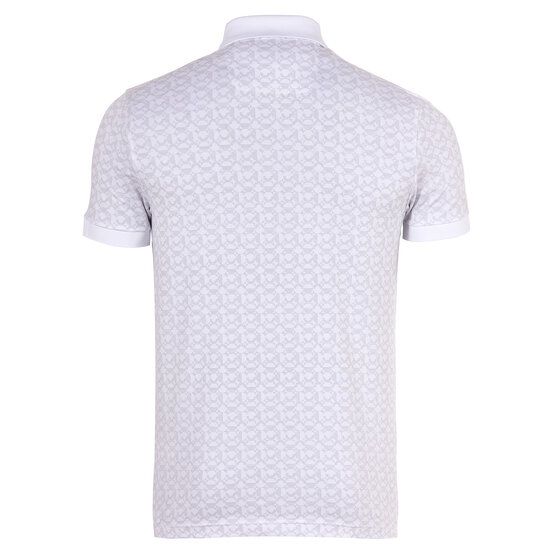 BOSS Paddy Striped C Halbarm Polo weiß von Boss