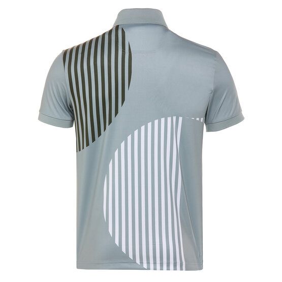 BOSS Paddy Striped C1 Halbarm Polo oliv von Boss