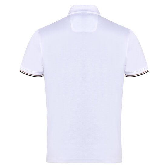 BOSS Philix Pima Halbarm Polo weiß von Boss