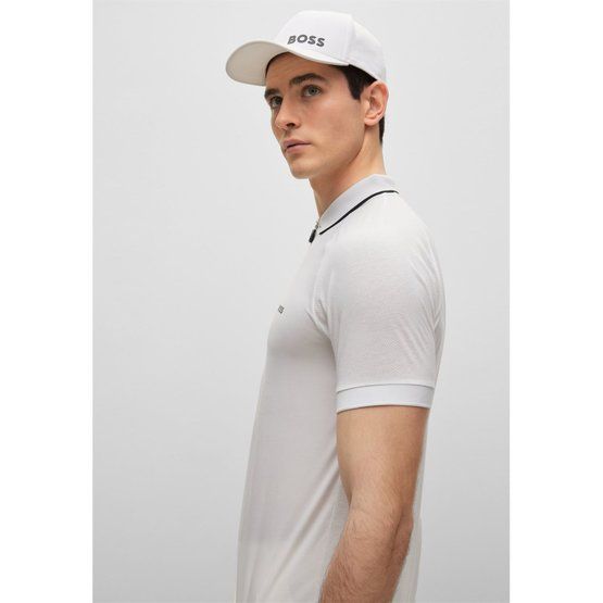 BOSS Philix slim fit Halbarm Polo weiß von Boss