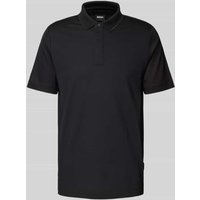 BOSS Poloshirt mit Label-Detail in Black, Größe M von Boss