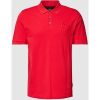 BOSS Poloshirt mit Label-Stitching Modell 'Parlay' in Rot, Größe XL von Boss