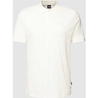 BOSS Poloshirt mit Label-Stitching Modell 'Parlay' in Weiss, Größe XXXL von Boss