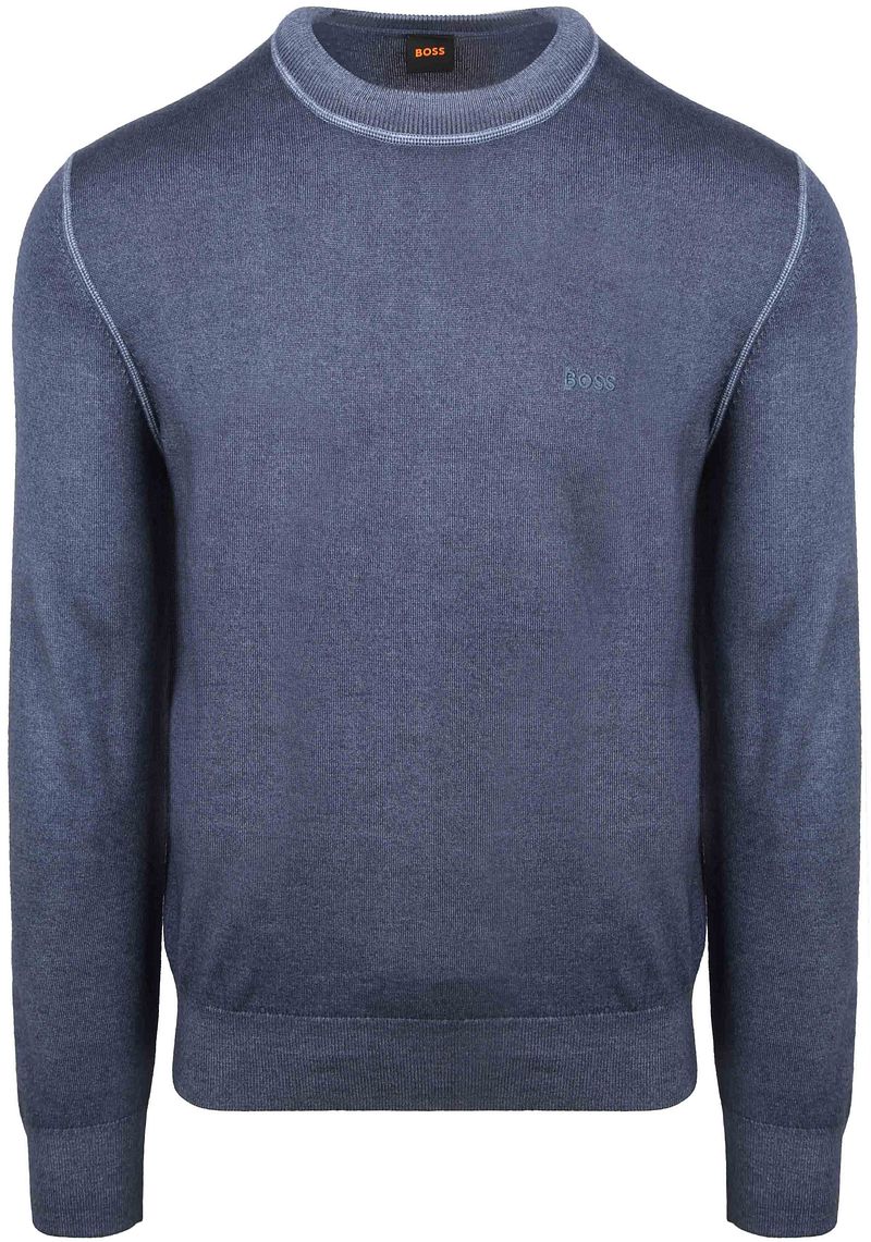 BOSS Pull Astefo Wolle Blau - Größe L von Boss