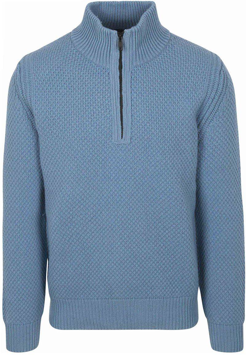 BOSS Pull Half Zip Kurano Blau - Größe 3XL von Boss