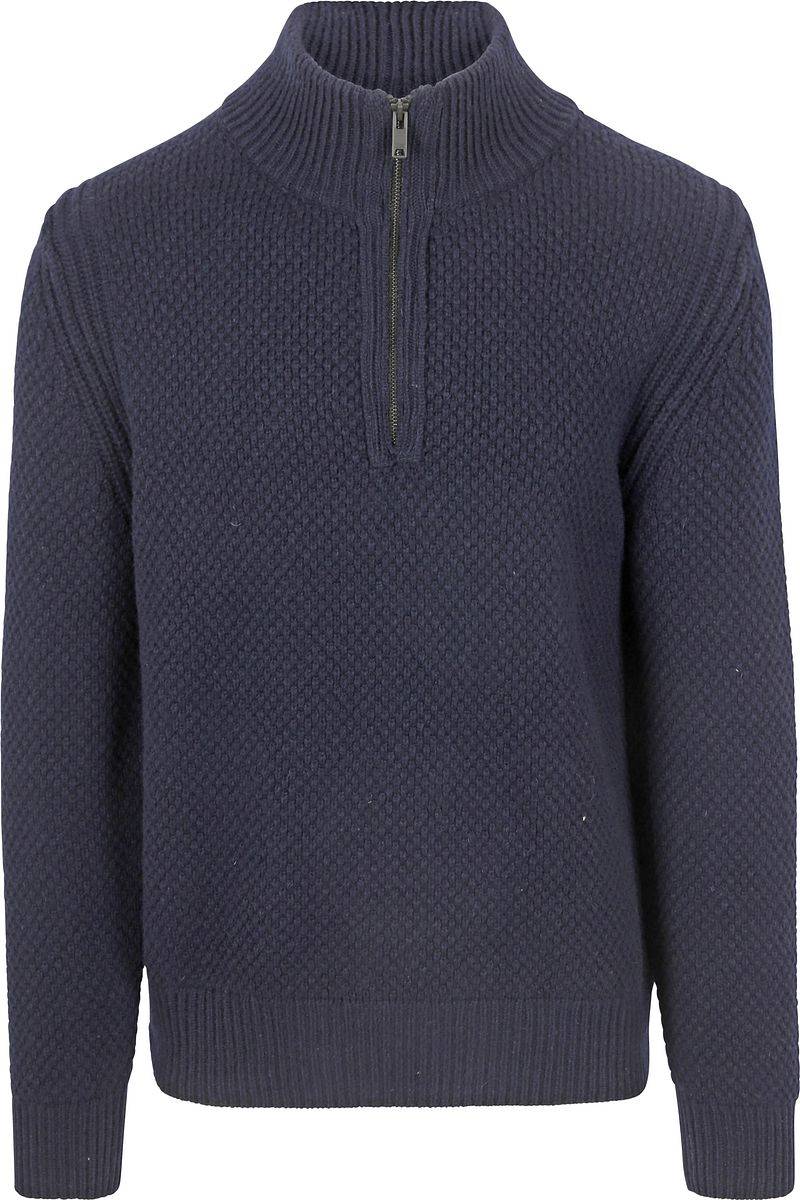 BOSS Pull Half Zip Kurano Navy - Größe M von Boss