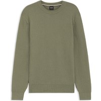 BOSS Pullover aus strukturiertem Baumwollstrick in XXL von Boss