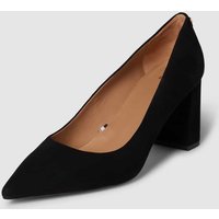 BOSS Black Women Pumps aus Leder mit Blockabsatz in Black, Größe 37 von BOSS Black Women