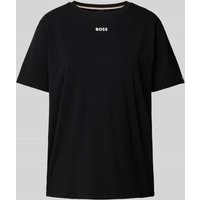 BOSS T-Shirt mit Label-Print in Black, Größe L von Boss