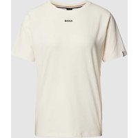 BOSS T-Shirt mit Label-Print in Weiss, Größe XS von Boss
