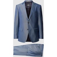 BOSS Regular Fit Anzug mit Strukturmuster Modell 'Huge' in Bleu, Größe 26 von Boss