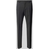 BOSS Regular Fit Anzughose mit Bügelfalten Modell 'Genius' in Anthrazit, Größe 48 von Boss