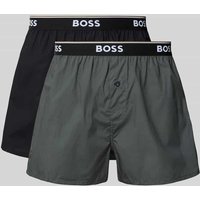 BOSS Regular Fit Boxershorts aus reiner Baumwolle im 2er-Pack in Schilf, Größe S BOSS Regular Fit Boxershorts aus reiner Baumwolle im 2er-Pack in Schilf, Größe S von Boss