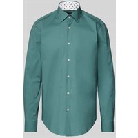 BOSS Regular Fit Business-Hemd mit Knopfleiste in Gruen, Größe 42 von Boss