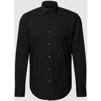 BOSS Regular Fit Business-Hemd mit Stretch-Anteil in Black, Größe 39 von Boss