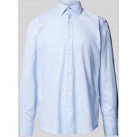 BOSS Regular Fit Business-Hemd mit Strukturmuster Modell 'Joe' in Bleu, Größe 42 von Boss