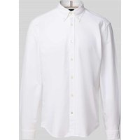BOSS Regular Fit Businesshemd mit Button-Down-Kragen Modell 'Liam' in Weiss, Größe XXL von Boss