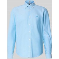 BOSS Regular Fit Freizeithemd aus reiner Baumwolle Modell 'LIAM' in Aqua, Größe M von Boss