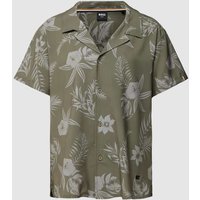BOSS Regular Fit Freizeithemd mit floralem Print Modell 'Beach' in Oliv, Größe XXL von Boss