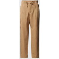 BOSS Regular Fit Hose mit Tunnelzug Modell 'Perin' in Beige, Größe 27 von Boss