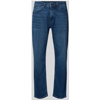 BOSS Regular Fit Jeans mit Label-Patch Modell 'Re.Maine' in Blau, Größe 36/34 von Boss