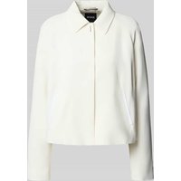 BOSS Regular Fit Kurzblazer aus reiner Viskose Modell 'JANDERA' in Offwhite, Größe 38 von Boss