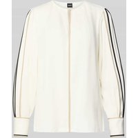 BOSS Regular Fit Langarmbluse aus Viskose-Mix Modell 'BANARIAH' in Offwhite, Größe 38 von Boss