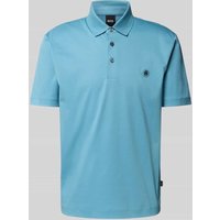 BOSS Regular Fit Poloshirt aus reiner Baumwolle in Aqua, Größe XXL von Boss