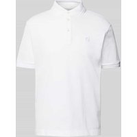 BOSS Regular Fit Poloshirt mit Logo-Stitching Modell 'Parris' in Weiss, Größe XXL von Boss
