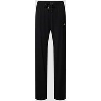 BOSS Black Women Regular Fit Pyjama-Hose mit Label-Print in Black, Größe L von BOSS Black Women